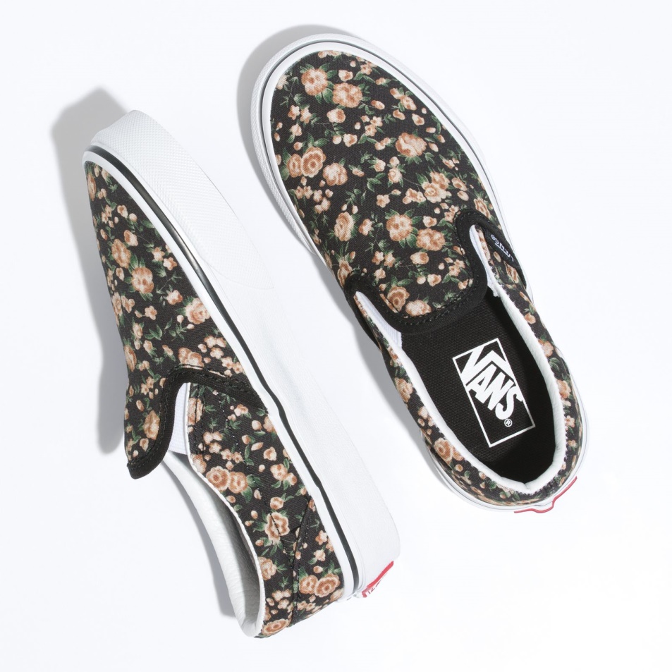 Vans Kids Rose Dreams Klasszikus Bebújós Fekete-fehér