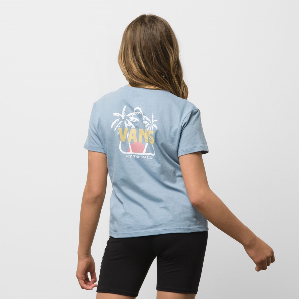 Vans Kids Santos Crew Póló Ashley Blue