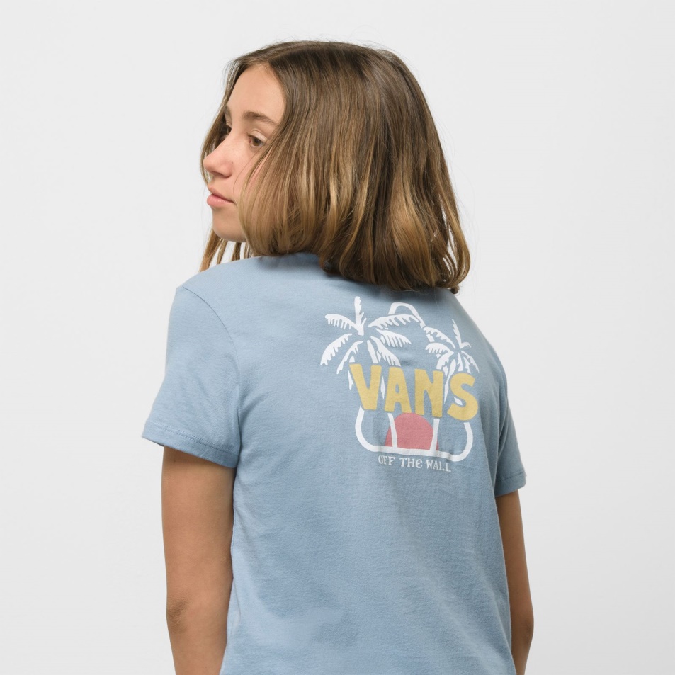 Vans Kids Santos Crew Póló Ashley Blue