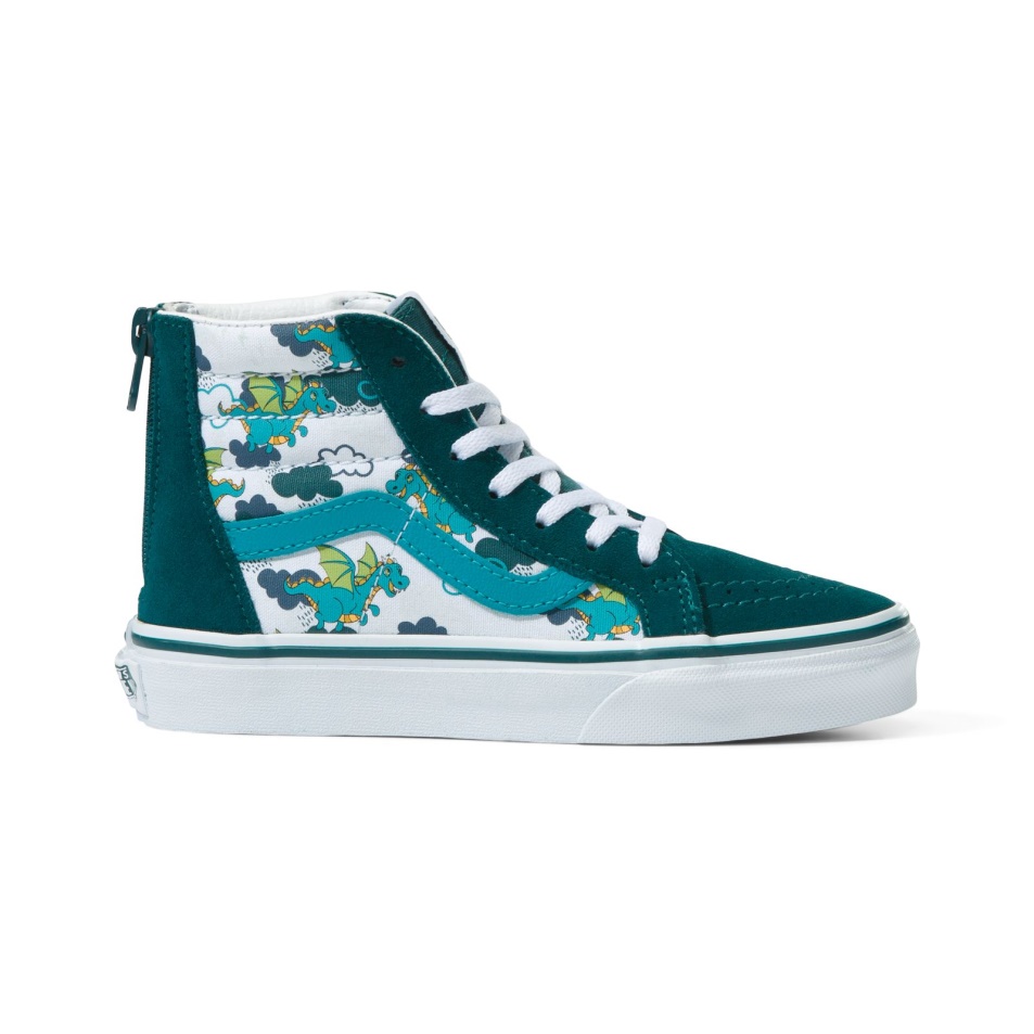 Vans Kids Sk8-hi Zip Mythical Glow Mély Kékeszöld