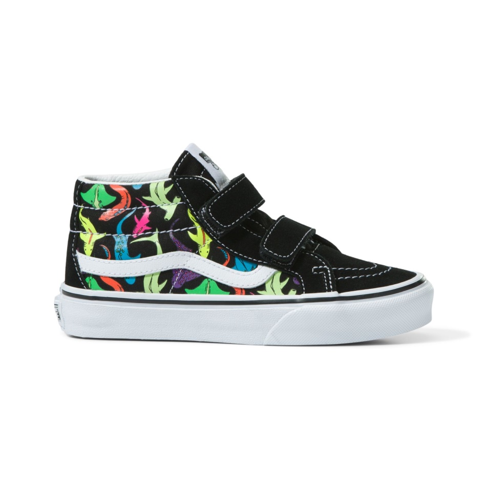 Vans Kids Sk8-mid Reissue V Glow Cápák Fekete Multi