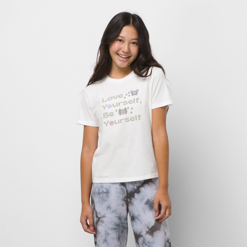 Vans Kids Team Wellness Crew Tee Marshmallow