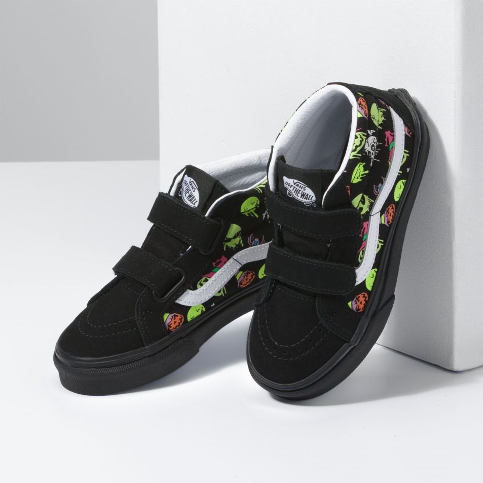 Vans Kids Trippy Drip Glow Sk8-mid Reissue V Fekete
