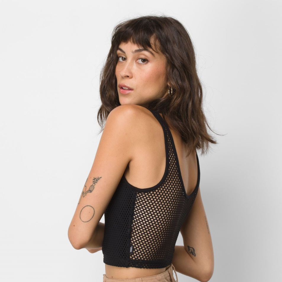 Vans Lizzie Armanto Kötött Tank Fekete