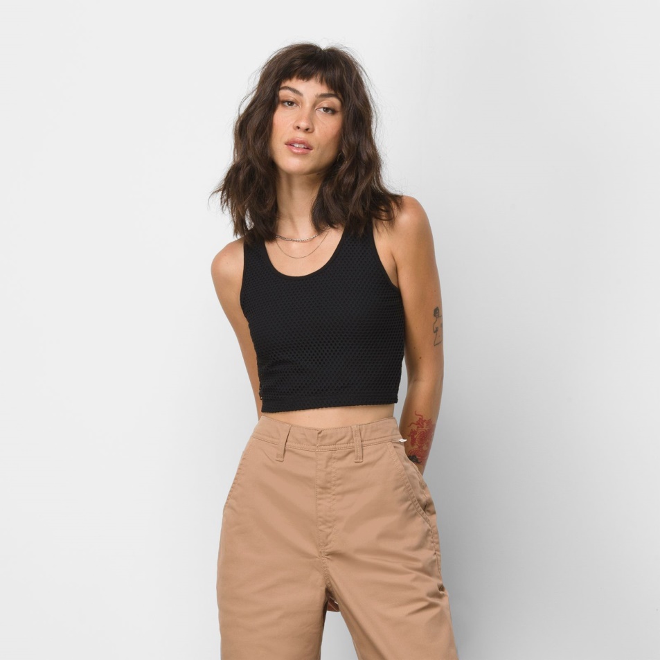 Vans Lizzie Armanto Kötött Tank Fekete