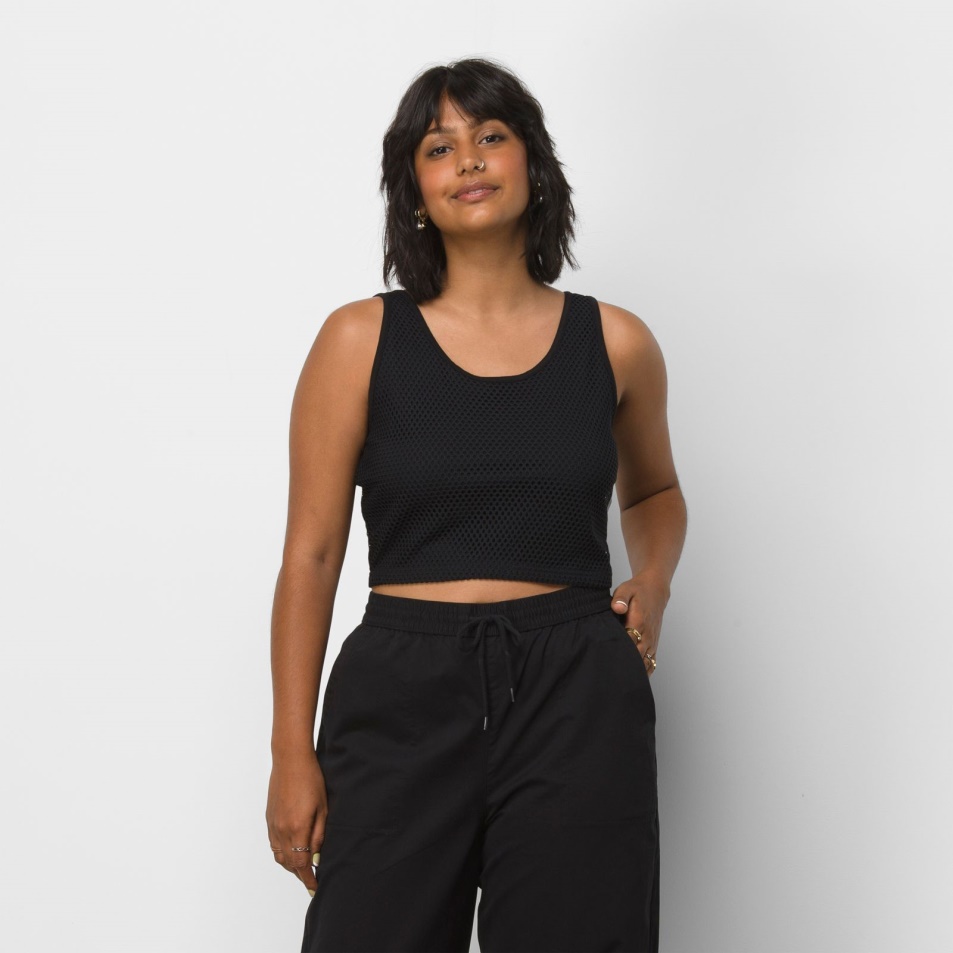 Vans Lizzie Armanto Kötött Tank Fekete