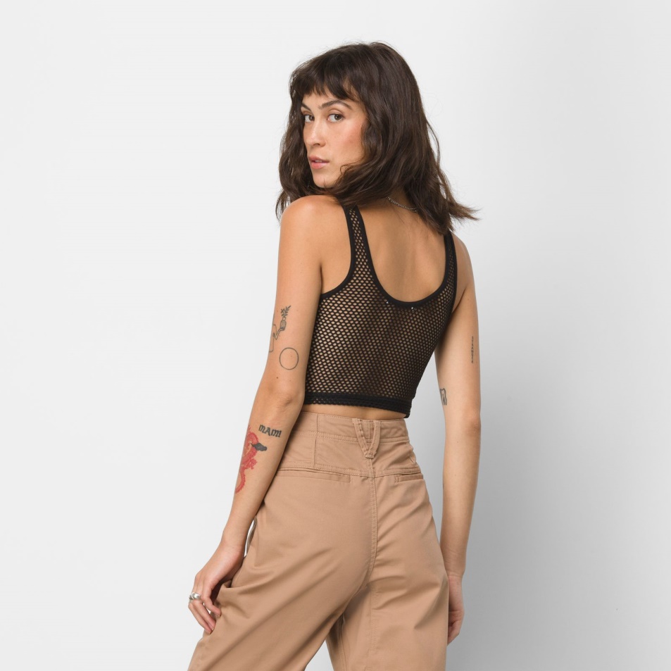 Vans Lizzie Armanto Kötött Tank Fekete
