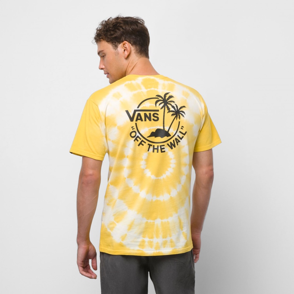 Vans Mini Dual Palm Tie Festő Póló Sárgája Sárga-antik Fehér