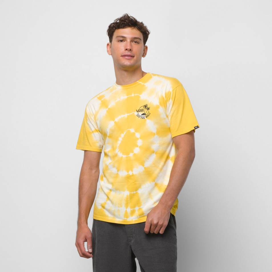 Vans Mini Dual Palm Tie Festő Póló Sárgája Sárga-antik Fehér