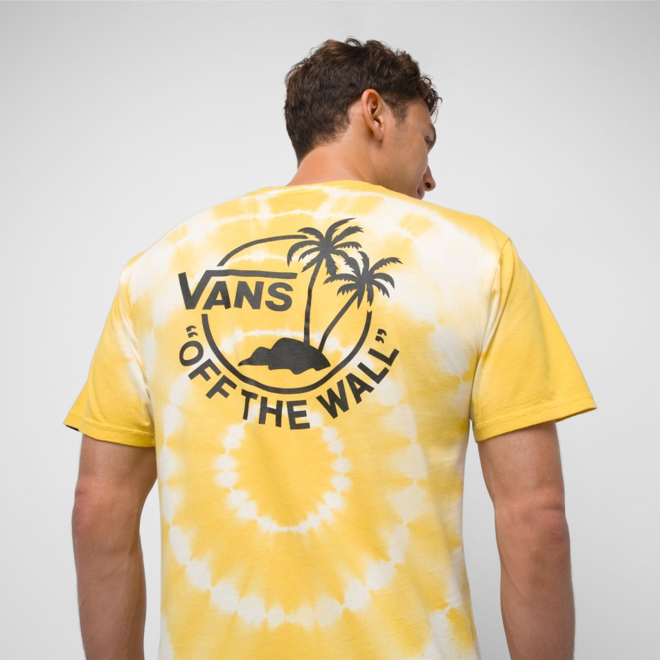 Vans Mini Dual Palm Tie Festő Póló Sárgája Sárga-antik Fehér