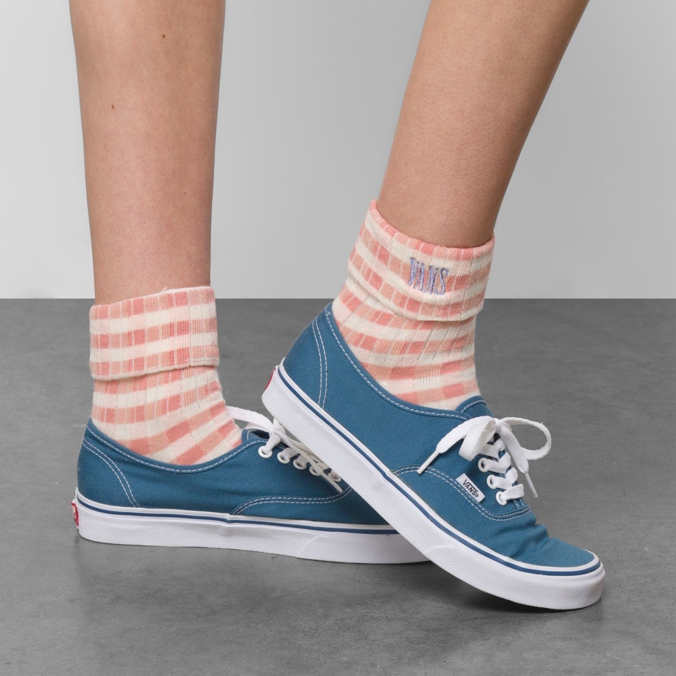 Furgonok Keverve Gingham Check Zokni Mérete 6,5-10 Rozetta