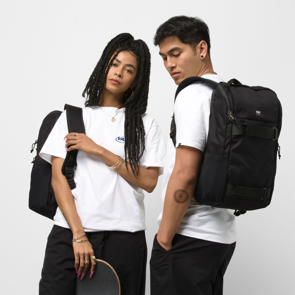 Furgonok Akadály Skatepack Fekete Ripstop