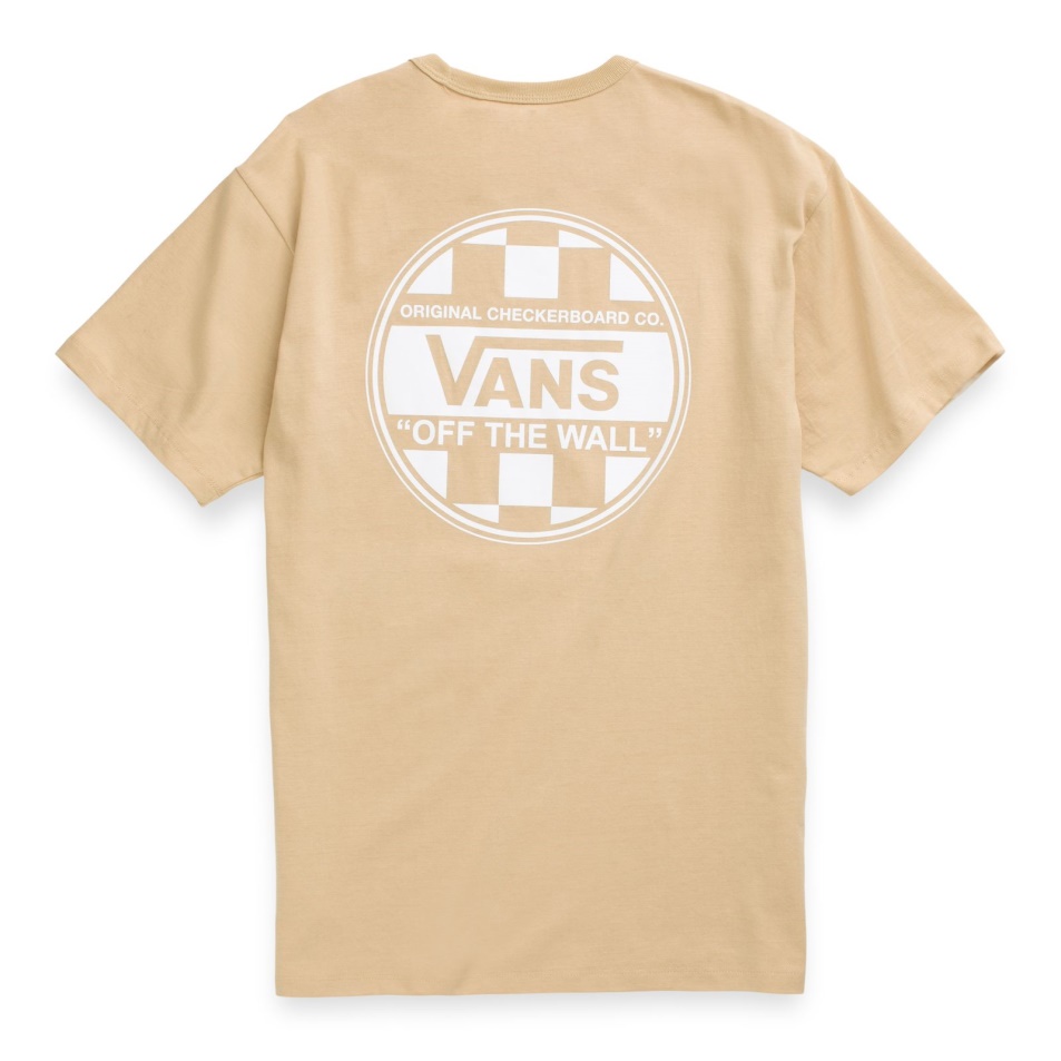 Furgonok Le A Falról Check Graphic Tee Taos Taupe