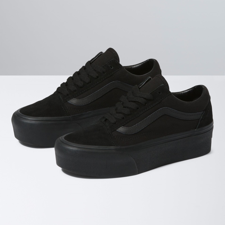 Vans Old Skool Stackform Suede-canvas Black-black