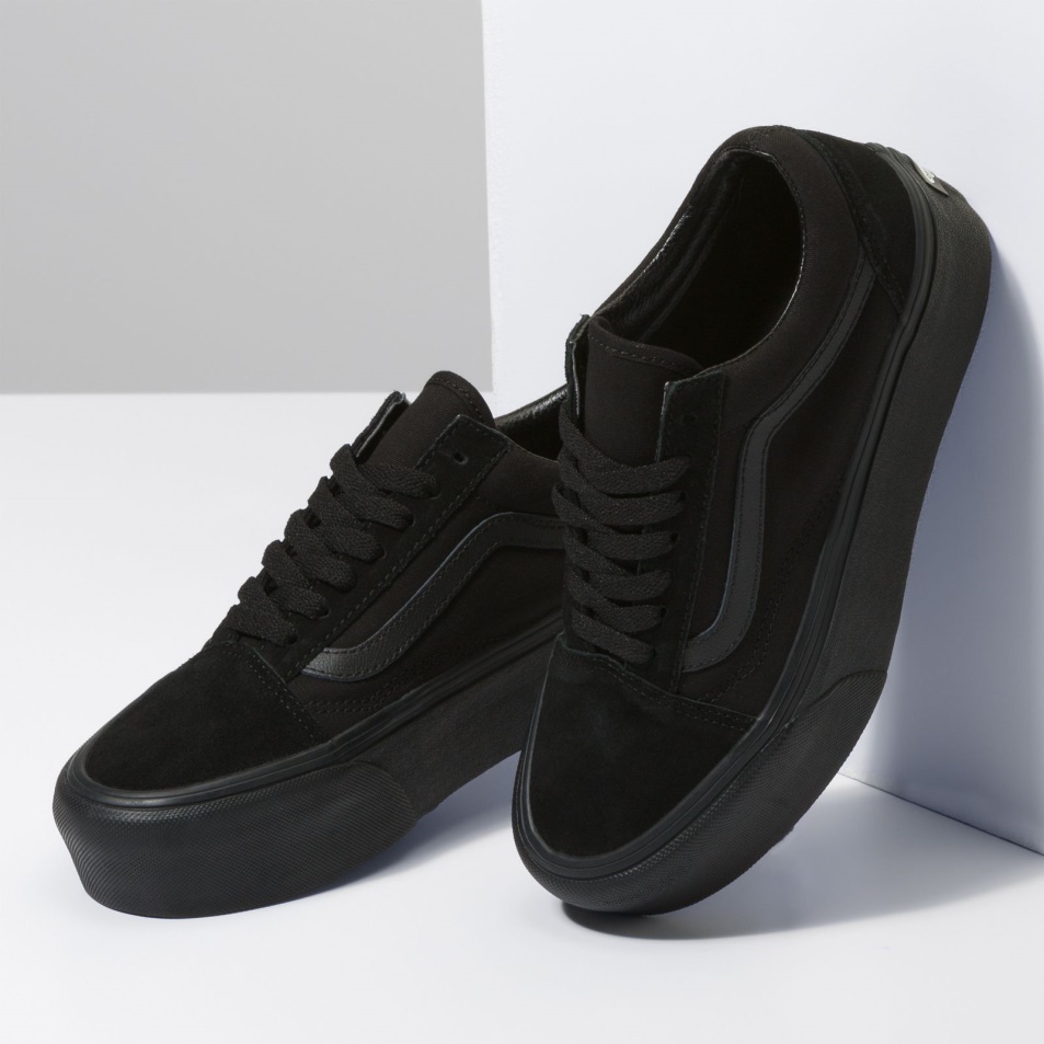 Vans Old Skool Stackform Suede-canvas Black-black