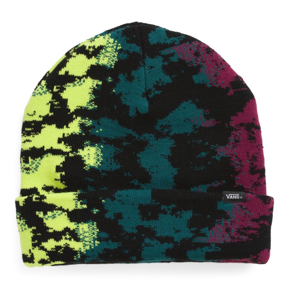 Vans Parkview Mandzsetta Beanie Fekete-lila-lime Puncs