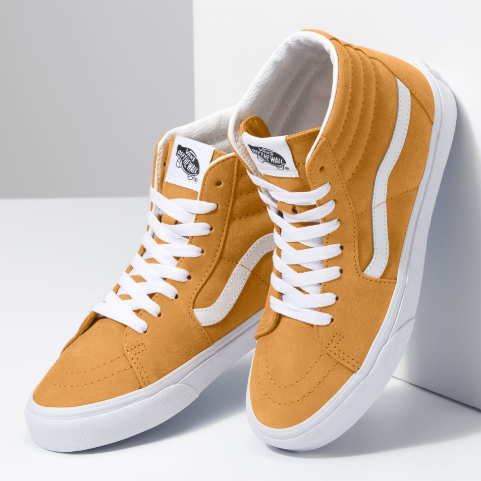 Furgonok Malac Velúr Sk8-hi Aranysárga
