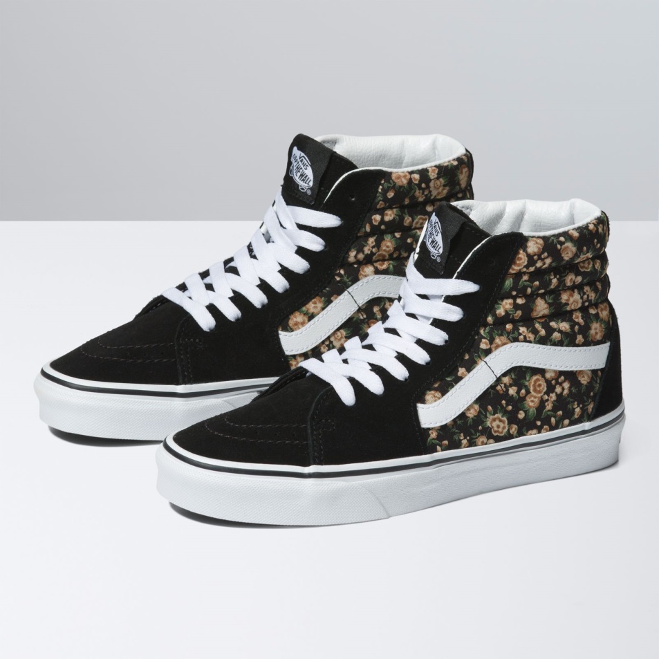 Vans Rose Dreams Sk8-hi Black-white