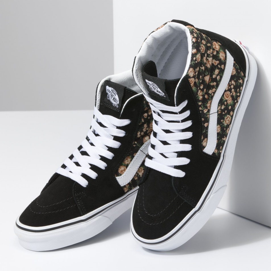 Vans Rose Dreams Sk8-hi Black-white