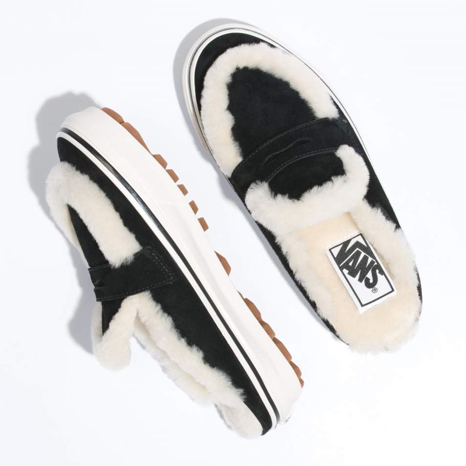Furgonok Shearling Style 53 Cozy Mule Dx Fekete-natural
