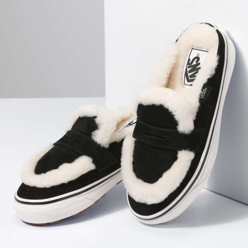 Furgonok Shearling Style 53 Cozy Mule Dx Fekete-natural
