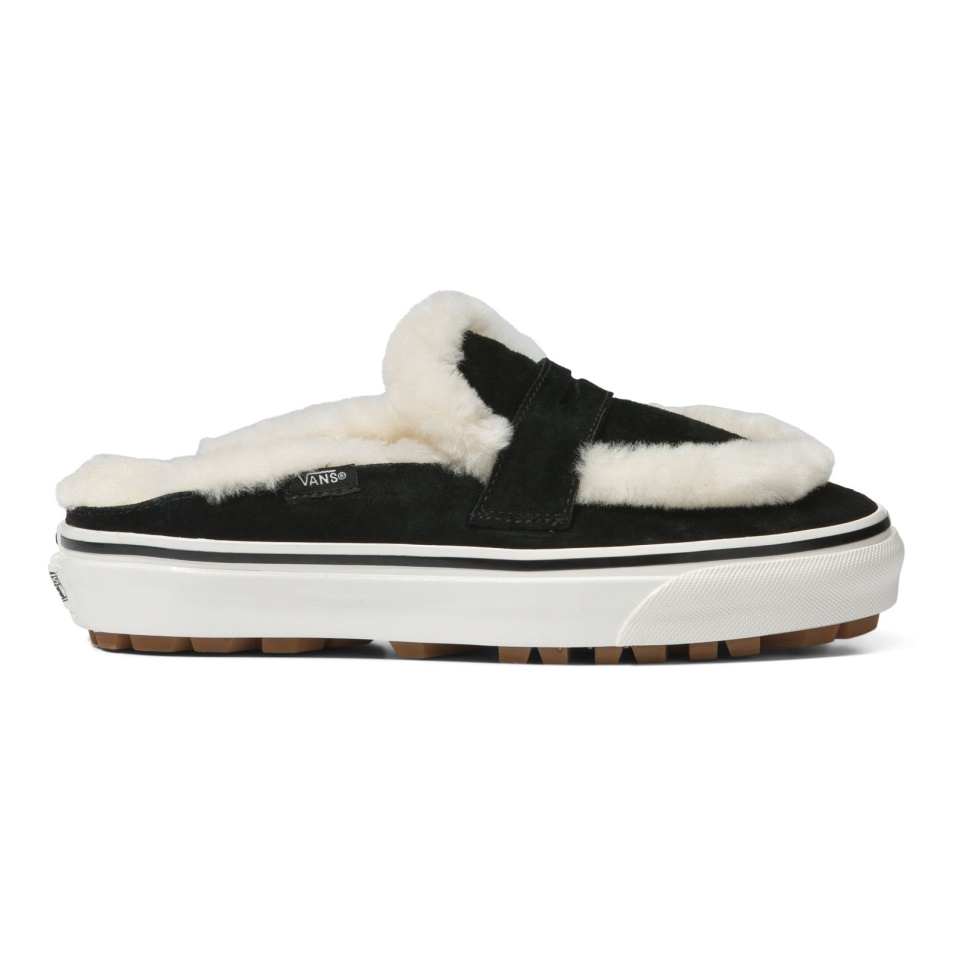 Furgonok Shearling Style 53 Cozy Mule Dx Fekete-natural