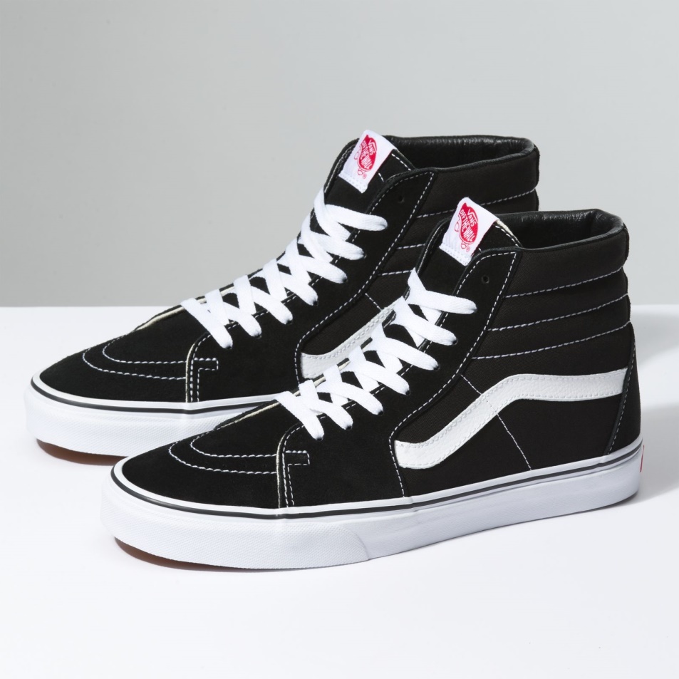 Furgonok Sk8-hi Fekete-fekete-fehér Férfiak