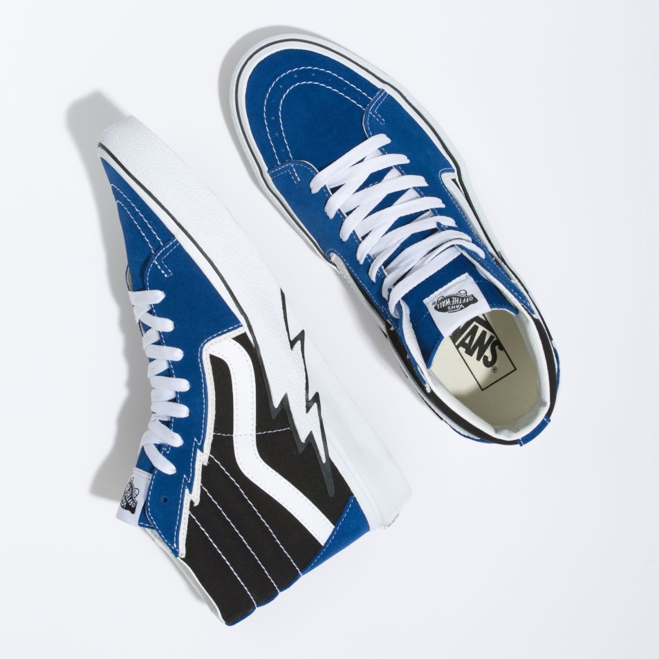 Furgonok Sk8-hi Bolt Igazi Kék-fekete