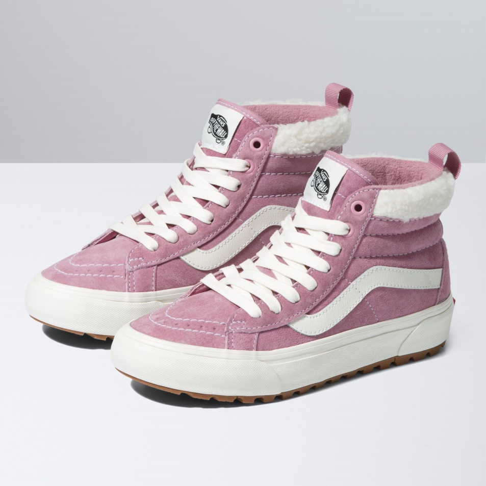 Furgonok Sk8-hi Mte-1 Velúr-sherpa Lila