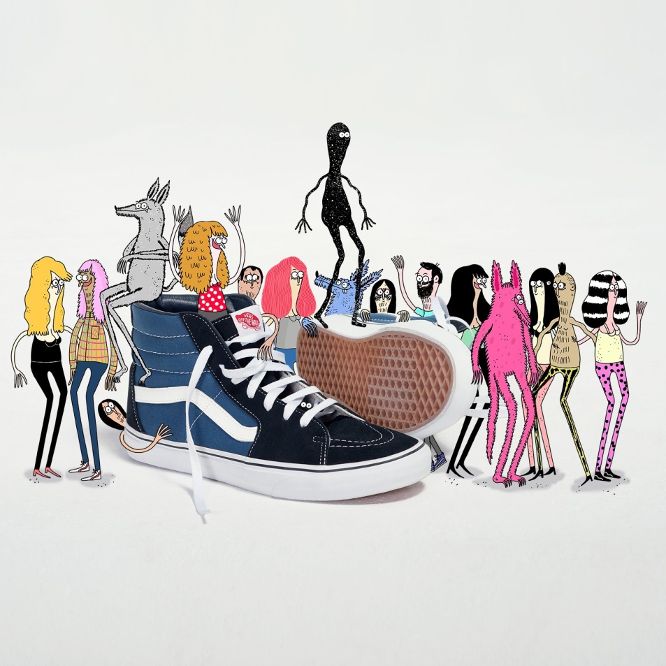 Furgonok Sk8-hi Navy