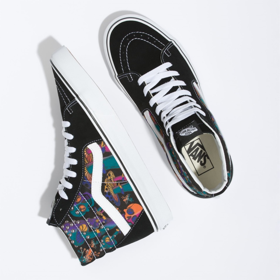 Furgonok Sk8-hi Trippy Drip Fekete Multi