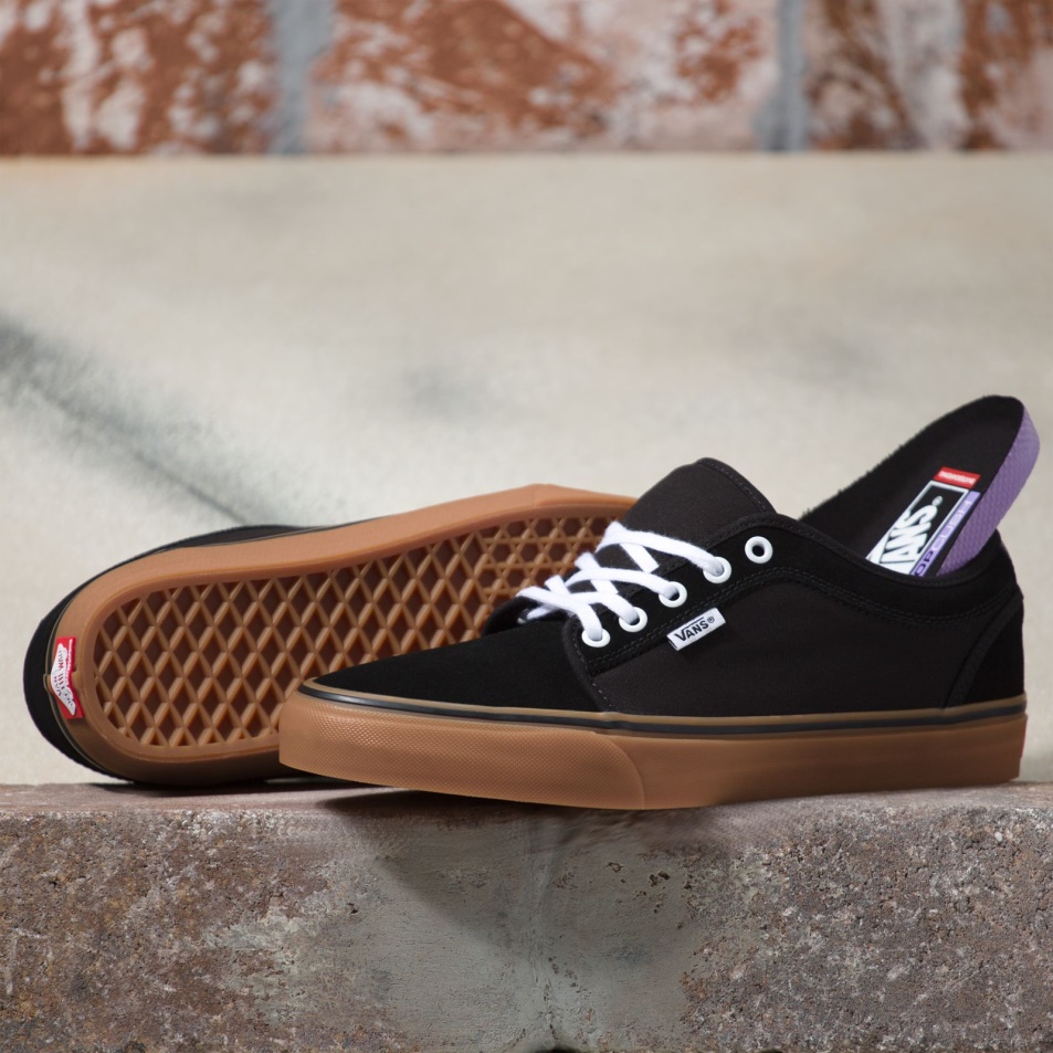 Vans Skate Chukka Alacsony Fekete-fekete-gumi