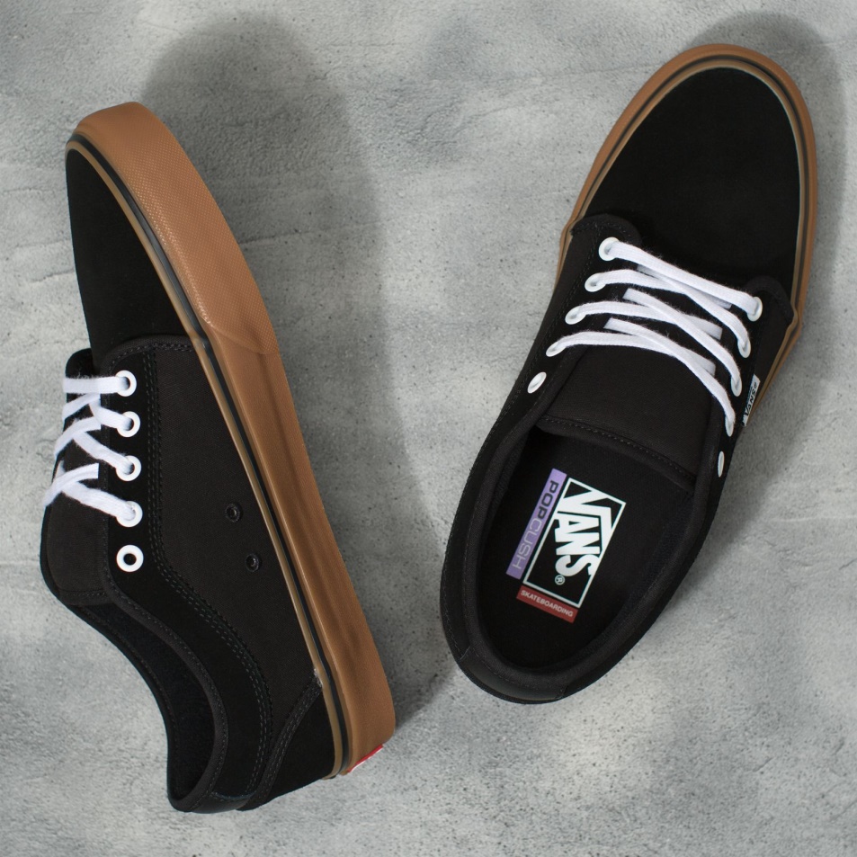 Vans Skate Chukka Alacsony Fekete-fekete-gumi