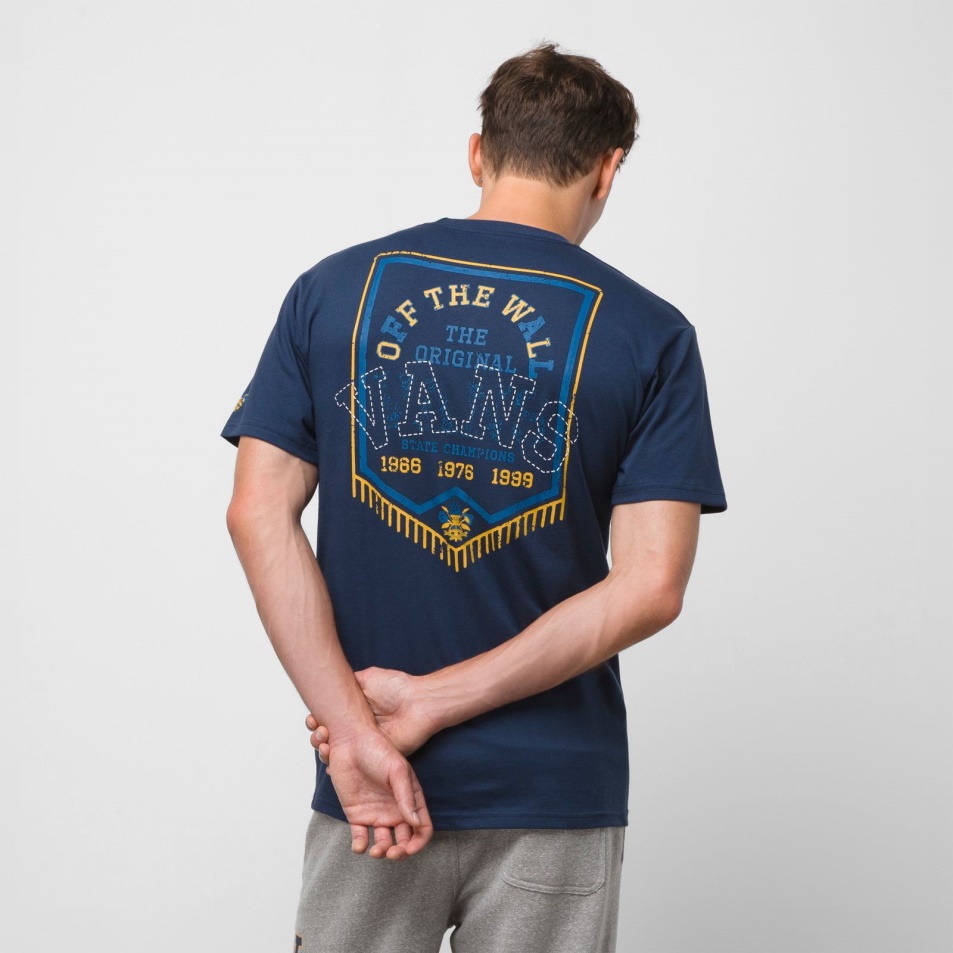 Vans Slack & Field Banner Zsebes Póló Ruha Blues