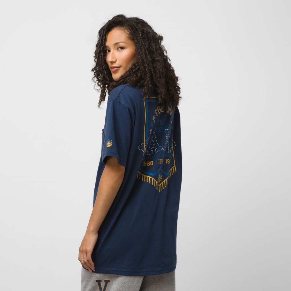 Vans Slack & Field Banner Zsebes Póló Ruha Blues