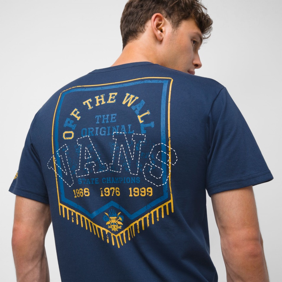 Vans Slack & Field Banner Zsebes Póló Ruha Blues