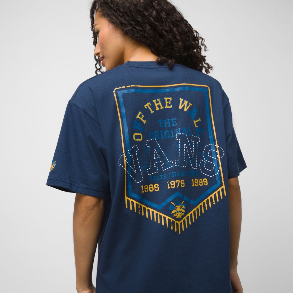 Vans Slack & Field Banner Zsebes Póló Ruha Blues