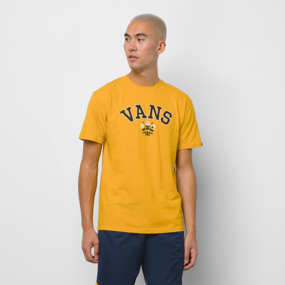 Vans Slack & Field Classic Pe Póló Aranysárga