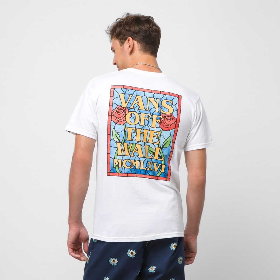 Vans ólomüveg Póló Fehér