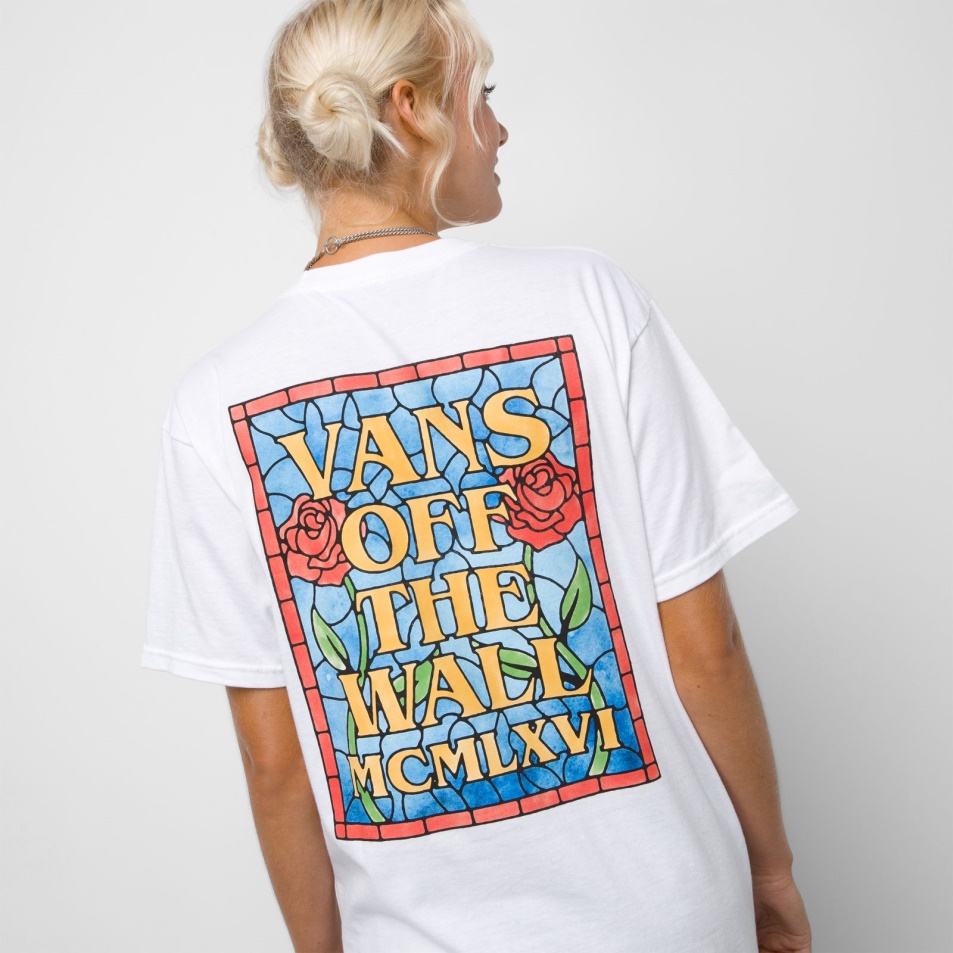 Vans ólomüveg Póló Fehér
