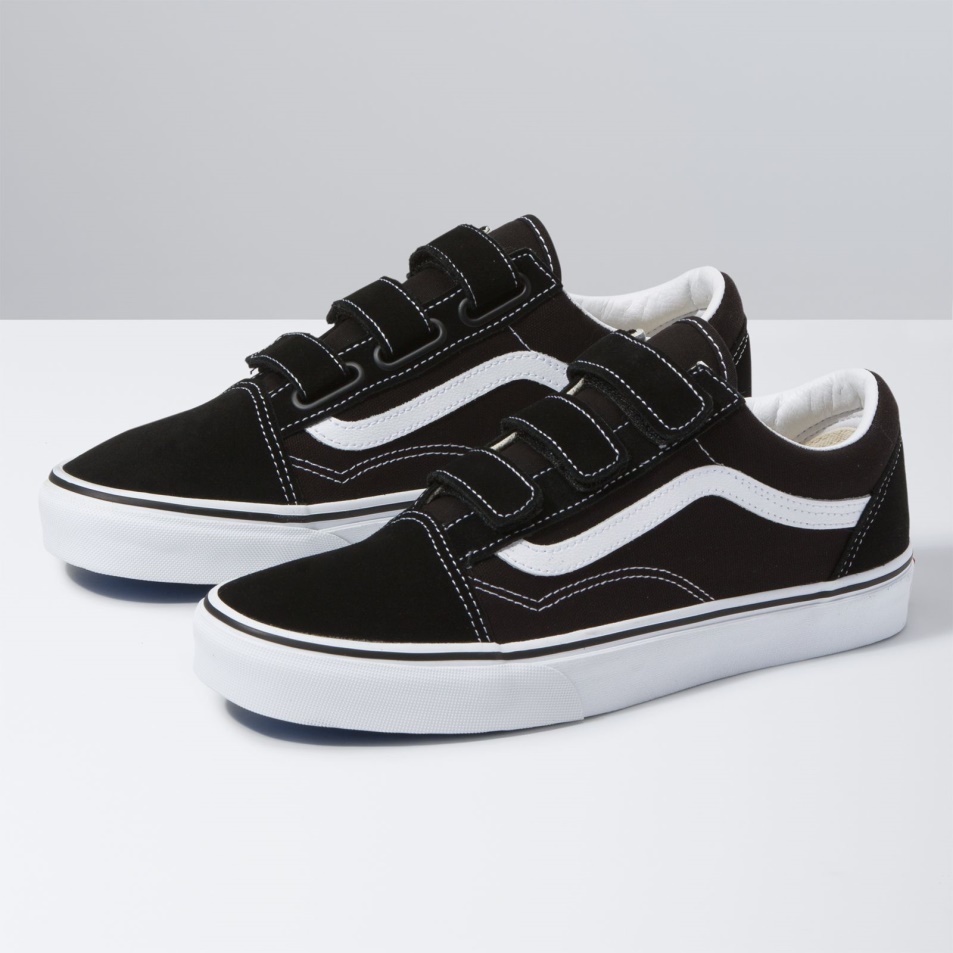 Furgonok Velúr Vászon Old Skool V Black-true White