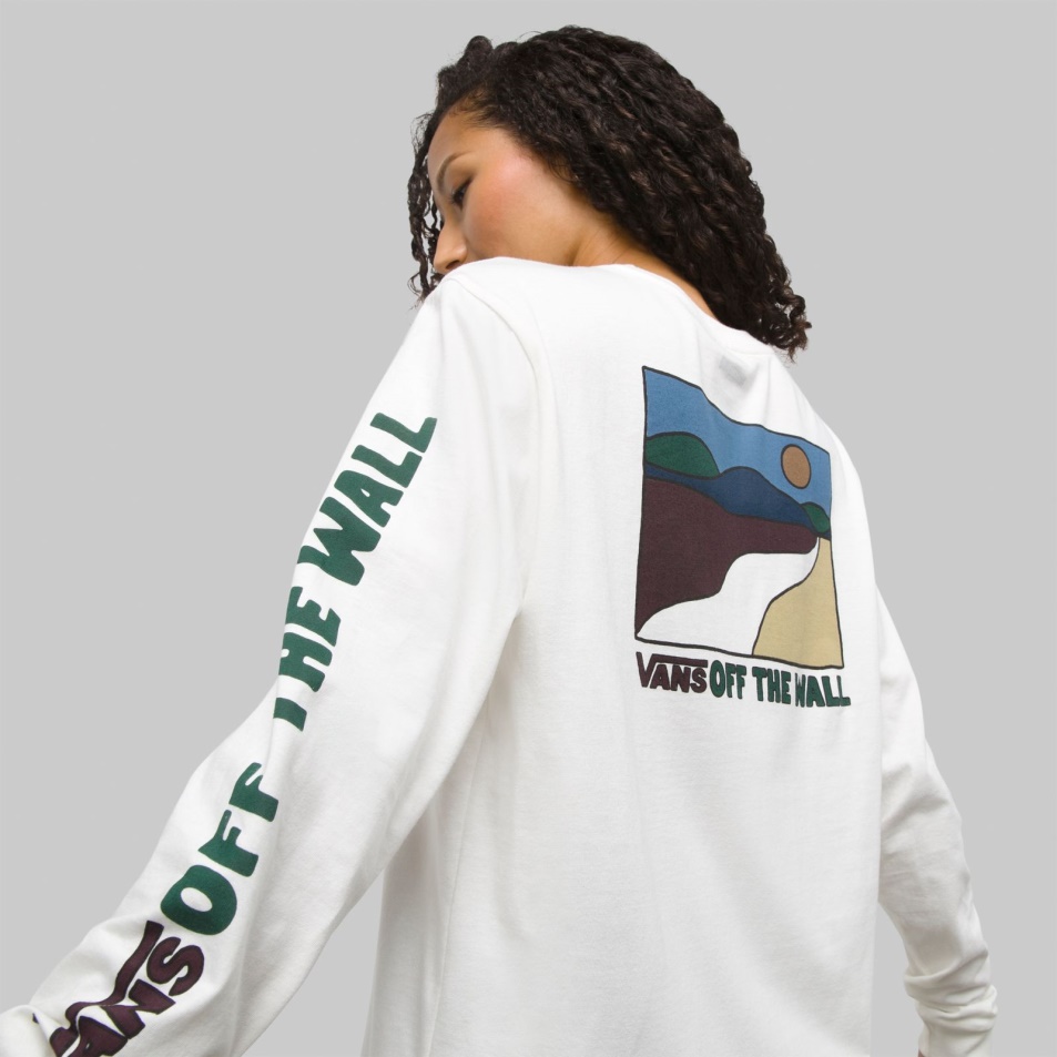 Vans Sun Trail Long Sleeve Bff Tee Marshmallow