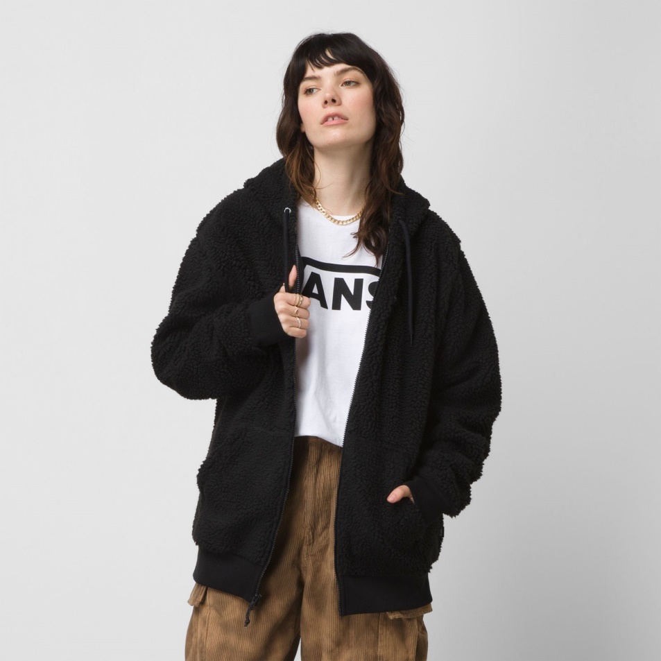 Vans Tailwater Teljes Cipzáras Kapucnis Fekete