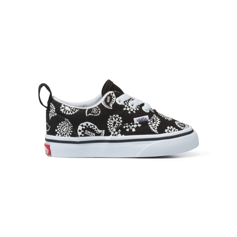 Furgonok Toddler Korszak Rugalmas Csipke Csekk Paisley Fekete