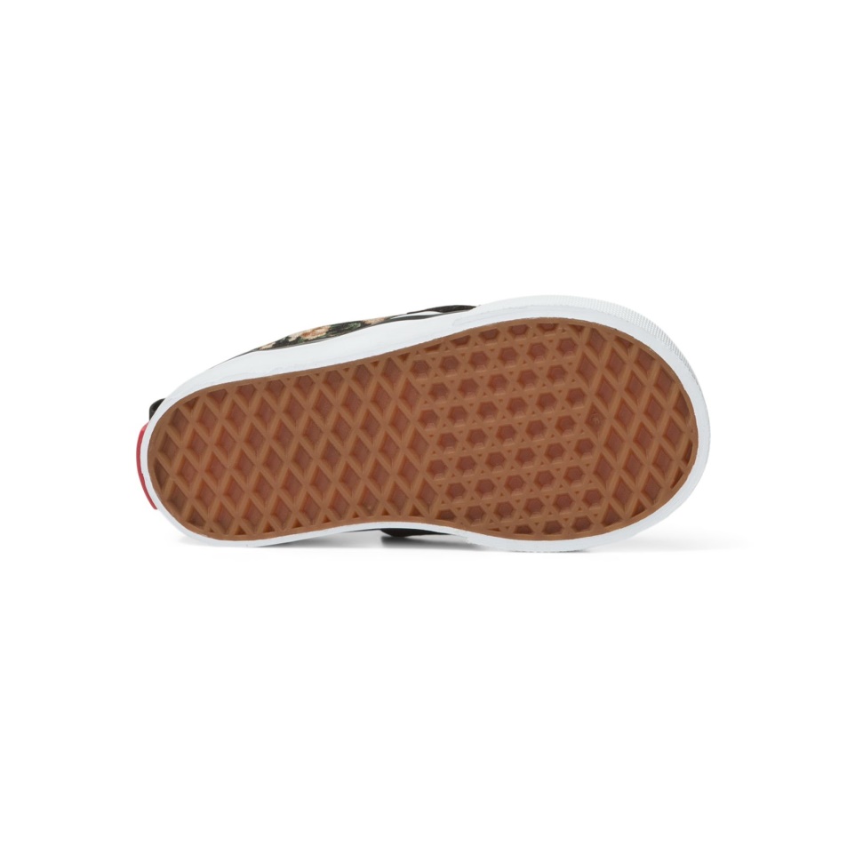 Furgonok Toddler Rose álmok Slip-on V Fekete-fehér