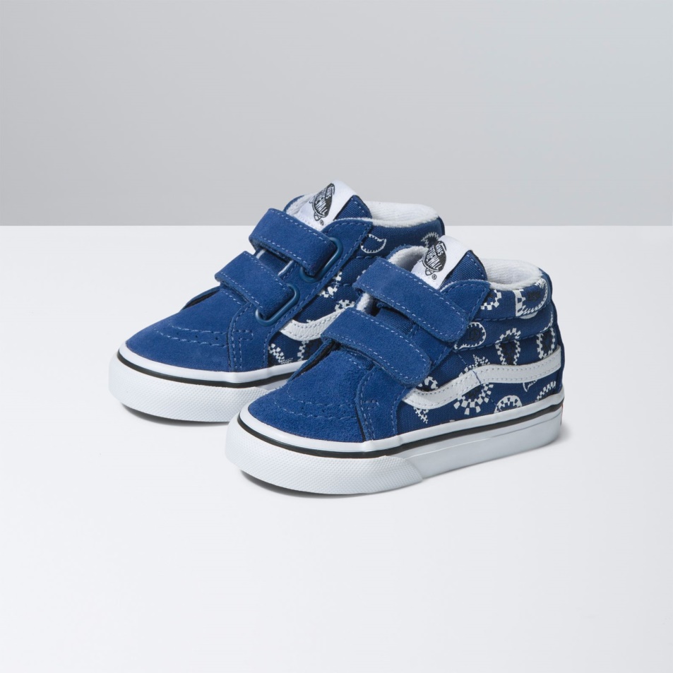 Vans Toddler Sk8-mid Reissue V Check Paisley Navy