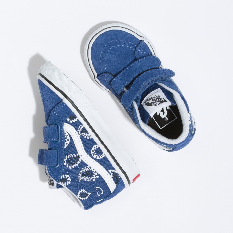Vans Toddler Sk8-mid Reissue V Check Paisley Navy