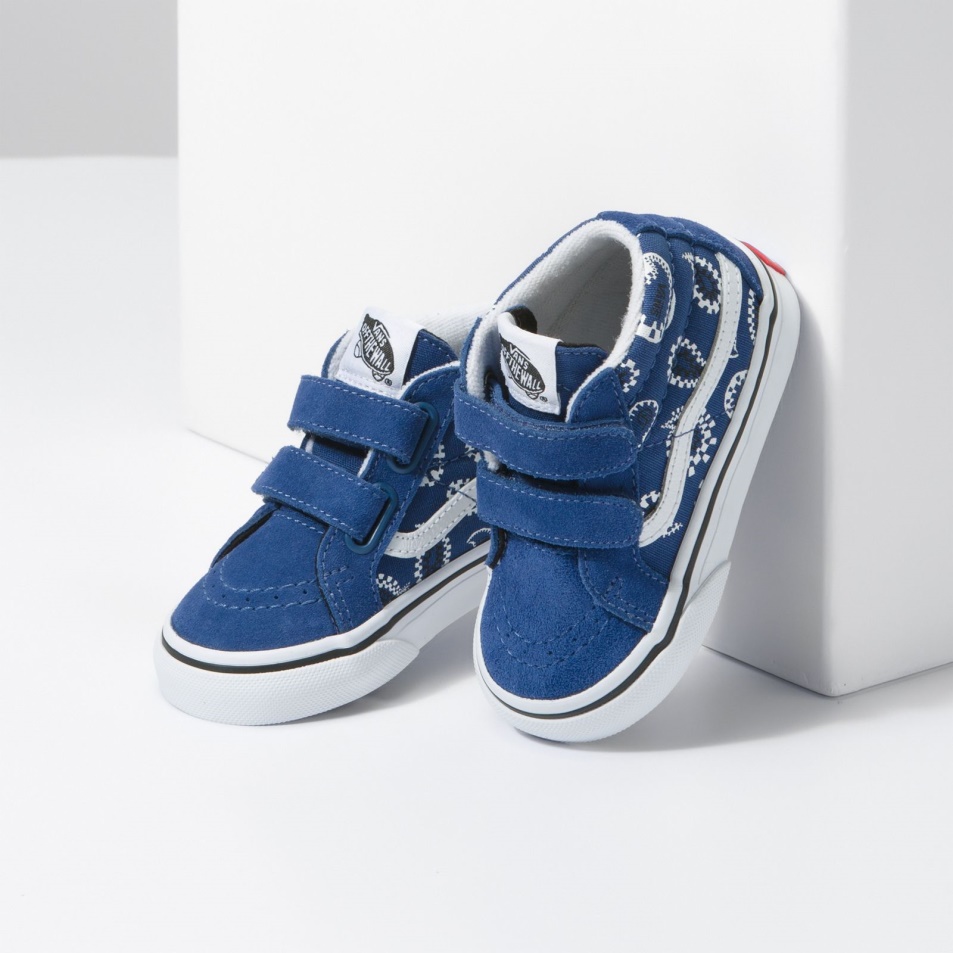 Vans Toddler Sk8-mid Reissue V Check Paisley Navy
