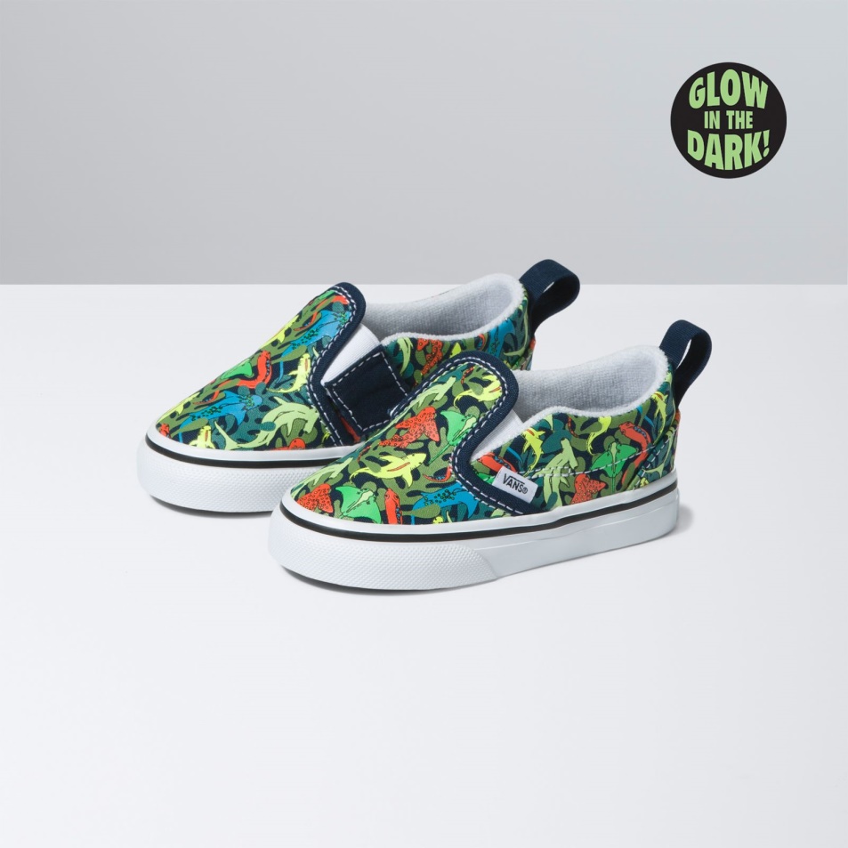 Vans Toddler Slip-on V Glow Cápák Ruha Kék