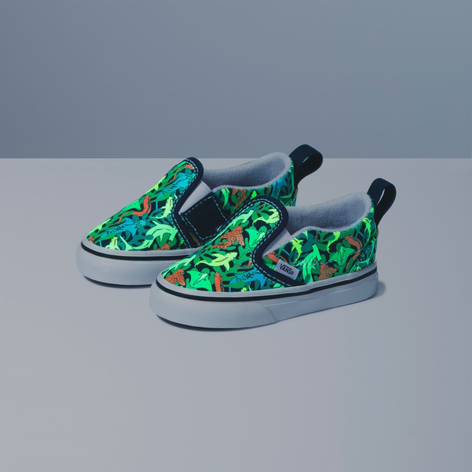 Vans Toddler Slip-on V Glow Cápák Ruha Kék